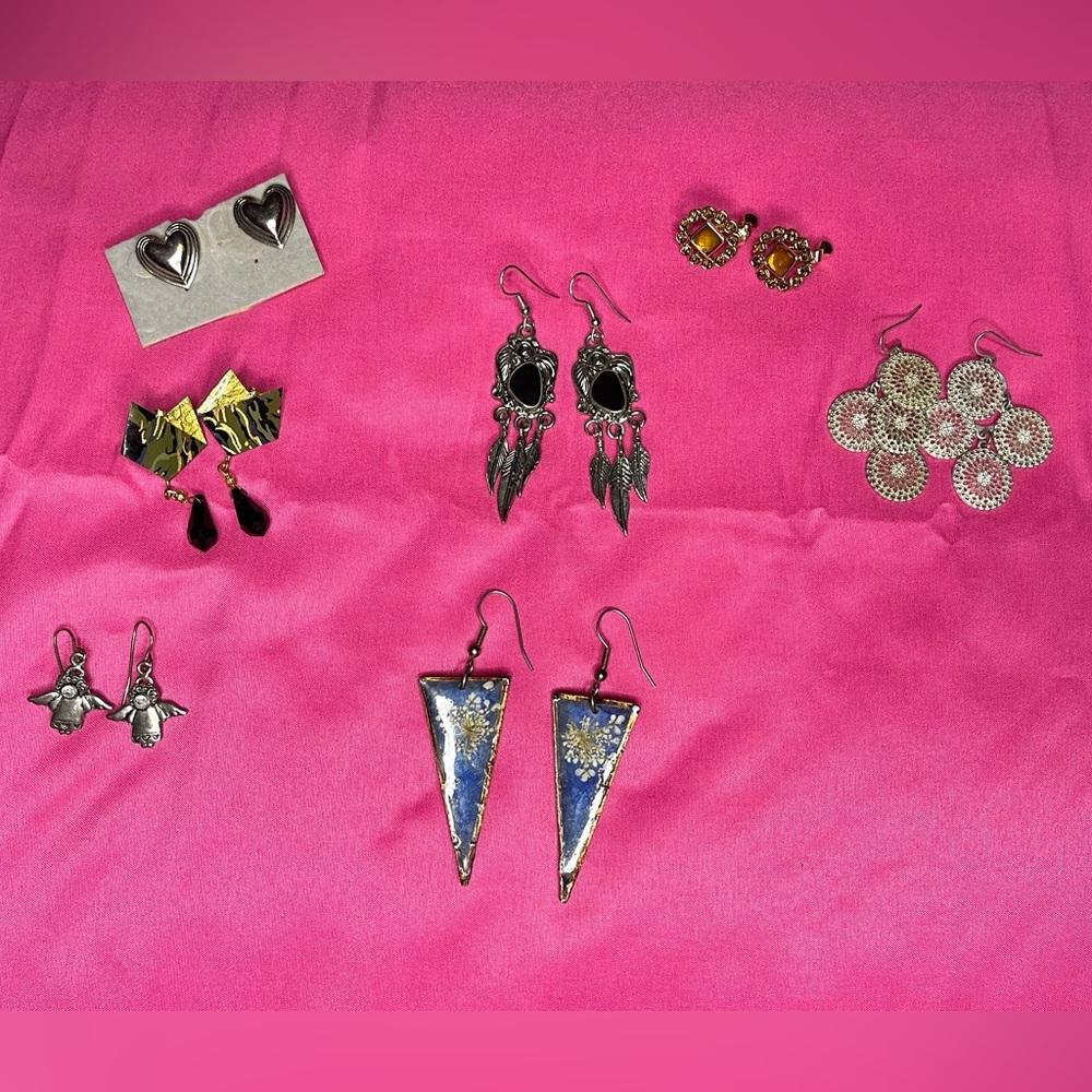 Vintage Earring Jewelry Bundle Lot